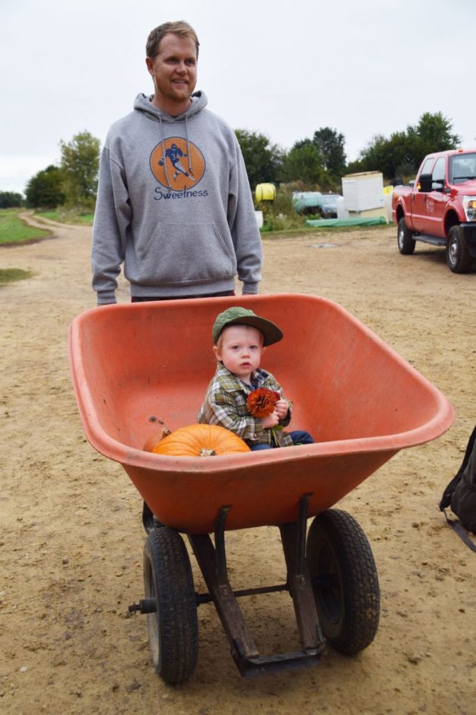 finn-in-wheelbarrow