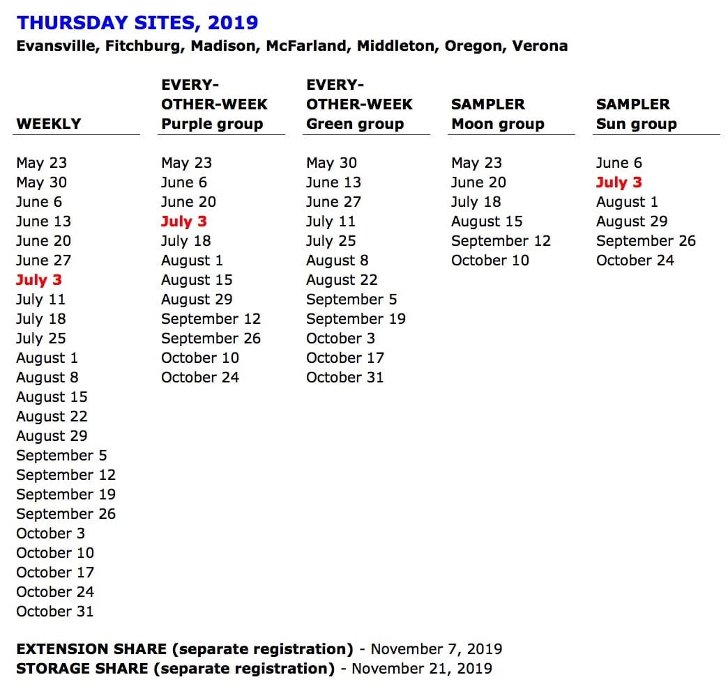 Csa Schedule Csa Schedule